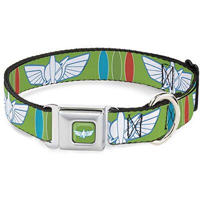 Buckle-Down Hundhalsband säkerhetsbälte spänne leksak berättelse Buzz fyr bundna rymden Ranger logo knappar 15 till 26 tum 1,0 tum bred Buckle-Down Hundhalsband säkerhetsbälte spänne leksak berättelse Buzz fyr bundna rymden Ranger logo knappar 15 till 26 tum 1,0 tum bred