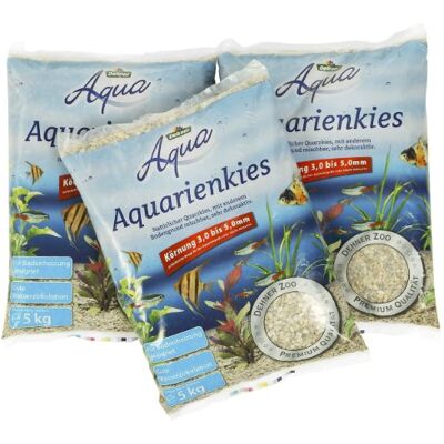 Dehner Aqua 5266770 Akvariegrus med 3,0 till 5,0 mm Granuleringsstorlek 3 x 5 kg Dehner Aqua 5266770 Akvariegrus med 3,0 till 5,0 mm Granuleringsstorlek 3 x 5 kg