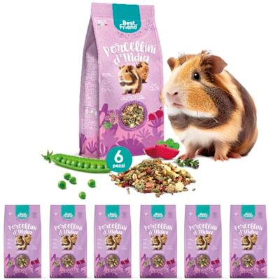 Best Friend Komplett foder för marsvin med ärter, rödbetor, persiljafrön och selleri. Gnagarfoder med naturliga ingredienser, tillverkad i Italien 6-pack Best Friend Komplett foder för marsvin med ärter, rödbetor, persiljafrön och selleri. Gnagarfoder med naturliga ingredienser, tillverkad i Italien 6-pack
