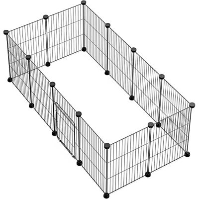 LANGXUN DIY lekhage, husdjurlekhage med t¨ r, kanin & marsvin lekhage Inomhus och utomhus bärbar metalltråd gård staket (30 x 38 12 st) LANGXUN DIY lekhage, husdjurlekhage med t¨ r, kanin & marsvin lekhage Inomhus och utomhus bärbar metalltråd gård staket (30 x 38 12 st)