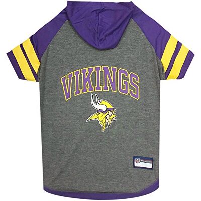 Pets First Minnesota Vikings huvtröja t-shirt, Large, Lila Pets First Minnesota Vikings huvtröja t-shirt, Large, Lila