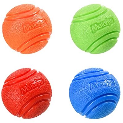Vitalili 4 st hundleksaksbollar, gummibollar för hundar, vattenboll, leksak, högstuds, hundträningsboll, tuggbeständig, hundbollsset för små hundar, belgiska malinois, gåvor (5 cm) Vitalili 4 st hundleksaksbollar, gummibollar för hundar, vattenboll, leksak, högstuds, hundträningsboll, tuggbeständig, hundbollsset för små hundar, belgiska malinois, gåvor (5 cm)