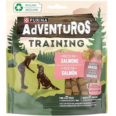 Adventuros Purina Training, träningssnacks, lärande, utmärkelser, godis för laxhundar, 6 påsar på 115 g Adventuros Purina Training, träningssnacks, lärande, utmärkelser, godis för laxhundar, 6 påsar på 115 g