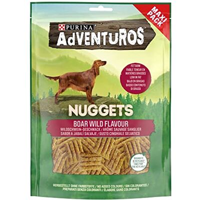Adventuros PURINA Nuggets Vuxen Hundgodis Vildsvinsarom Set med 4 300 g Påse Adventuros PURINA Nuggets Vuxen Hundgodis Vildsvinsarom Set med 4 300 g Påse