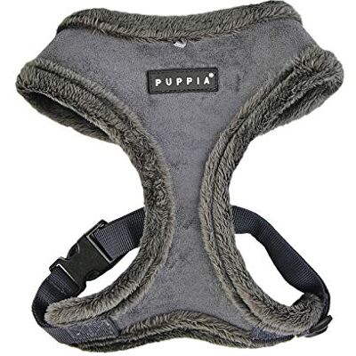 Puppia Hundsele för små och medelstora hundar – Terry Harness A – justerbar och bekväm, grå, L Puppia Hundsele för små och medelstora hundar – Terry Harness A – justerbar och bekväm, grå, L