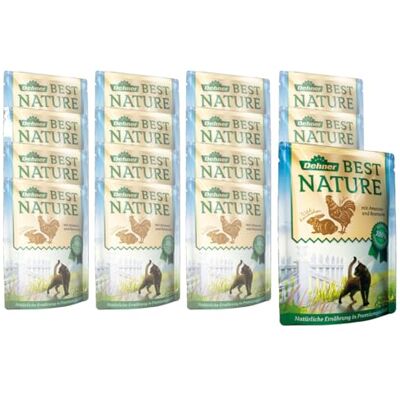 Dehner Best Nature Kattmat vuxen, vildkanin och kyckling med amarant, i påse, 16 x 85 g (1,36 kg) Dehner Best Nature Kattmat vuxen, vildkanin och kyckling med amarant, i påse, 16 x 85 g (1,36 kg)