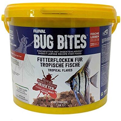 Fluval Bug Bites fiskfoder flingor, med insektslavar, för tropiska fiskar, 1,7 kg Fluval Bug Bites fiskfoder flingor, med insektslavar, för tropiska fiskar, 1,7 kg