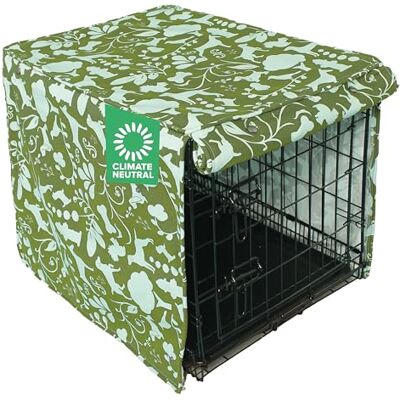 Molly Mutt Amarillo by Morning 76 cm hundlådskydd, medium kennel skydd mäter 76 cm x 53 cm x 61 cm, två paneldörrar rullas upp, tillverkad av maskintvättbar 100% bomull hållbar, andas och förkrympt Molly Mutt Amarillo by Morning 76 cm hundlådskydd, medium kennel skydd mäter 76 cm x 53 cm x 61 cm, två paneldörrar rullas upp, tillverkad av maskintvättbar 100% bomull hållbar, andas och förkrympt
