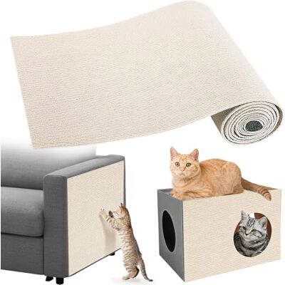 Gimars Självhäftande Klösmatta för Katter, Trimmbar Klösmatta, Möbelskydd för Soffa, Kattvägg Klösmatta, Katt Klösmatta, Klösmatta för Möbel Skydd, 200cm x 40cm Gimars Självhäftande Klösmatta för Katter, Trimmbar Klösmatta, Möbelskydd för Soffa, Kattvägg Klösmatta, Katt Klösmatta, Klösmatta för Möbel Skydd, 200cm x 40cm