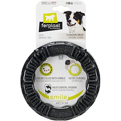 Ferplast Leksak Smile M Svart Dog Ring 1UD Ferplast Leksak Smile M Svart Dog Ring 1UD