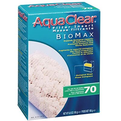 Fluval AquaClear A1373 Biomax filterinsats, för AquaClear Powerfilter 70, vit Fluval AquaClear A1373 Biomax filterinsats, för AquaClear Powerfilter 70, vit