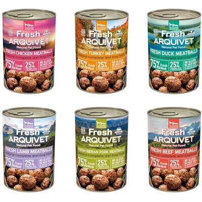 Arquivet Fresh Meatballs 400 g variety pack 6 smaker Arquivet Fresh Meatballs 400 g variety pack 6 smaker