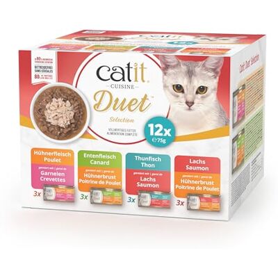 catit Cuisine Duet Mix Pack, 12 x 75 g catit Cuisine Duet Mix Pack, 12 x 75 g