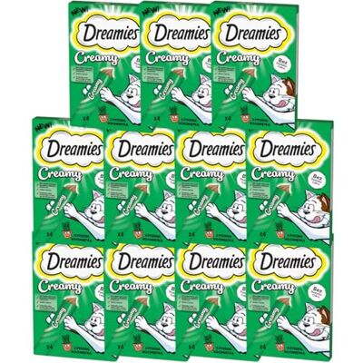 Dreamies Creamy multipack kattmynta, 11 x 4 x 10 g – krämigt godis med kattmynta för katter Dreamies Creamy multipack kattmynta, 11 x 4 x 10 g – krämigt godis med kattmynta för katter