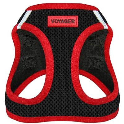 Best Pet Supplies Voyager Step-in Air Dog Harness – All Weather Mesh Step In-väst sele för små och medelstora hundar av – röd kant, medium Best Pet Supplies Voyager Step-in Air Dog Harness – All Weather Mesh Step In-väst sele för små och medelstora hundar av – röd kant, medium