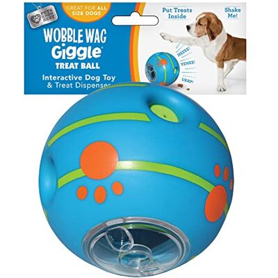 WOBBLE WAG GIGGLE Ball Interaktiv Hund Behandling Dispensering Leksak, Fnissande ljud Håller hundar upptagna och underhållna, Husdjur Vet bäst WOBBLE WAG GIGGLE Ball Interaktiv Hund Behandling Dispensering Leksak, Fnissande ljud Håller hundar upptagna och underhållna, Husdjur Vet bäst