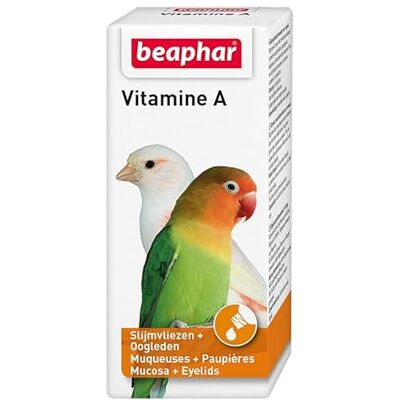 beaphar Vitamin A för fåglar: kanariefåglar, parakiter, kakaduor och papegojor 20 ml beaphar Vitamin A för fåglar: kanariefåglar, parakiter, kakaduor och papegojor 20 ml