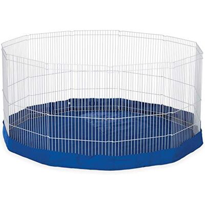 Prevue Pet Products SPV40098 matta/överdrag för 11-panels lekpenna, blå Prevue Pet Products SPV40098 matta/överdrag för 11-panels lekpenna, blå