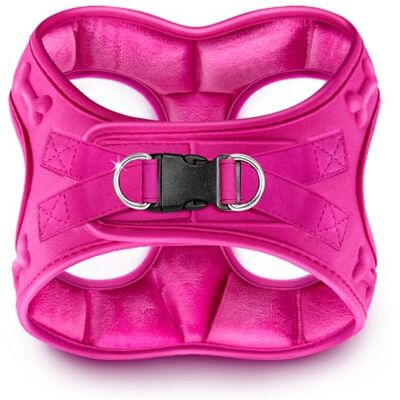 Metric USA Bekväm passform hundsele lätt att sätta på justerbar bekväm mjuk plysch step-in-väst sele för små och medelstora hundar under 13,6 kg (medium, rosa) Metric USA Bekväm passform hundsele lätt att sätta på justerbar bekväm mjuk plysch step-in-väst sele för små och medelstora hundar under 13,6 kg (medium, rosa)