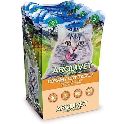 Arquivet Krämiga Kycklinggodis - Exponering 12 påsar 5x14g Arquivet Krämiga Kycklinggodis - Exponering 12 påsar 5x14g