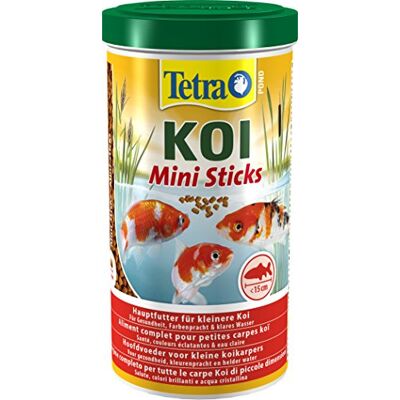 Tetra Pond Koi Mini Sticks – Koi-foder för färgglada fiskar och förbättrad vattenkvalitet, 1 l burk Tetra Pond Koi Mini Sticks – Koi-foder för färgglada fiskar och förbättrad vattenkvalitet, 1 l burk