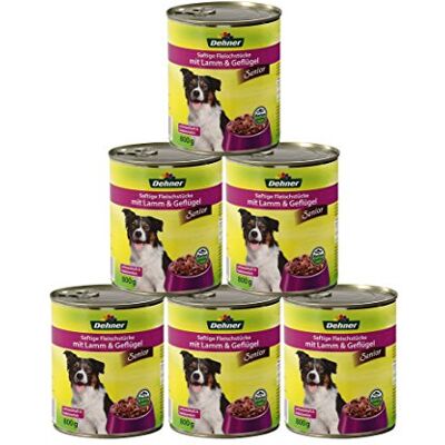 Dehner Senior 2898823 Hundmat, Paket med 6, 800 g Dehner Senior 2898823 Hundmat, Paket med 6, 800 g