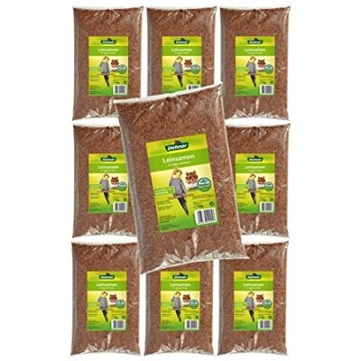 Dehner fågel- och gnagarmat, linfrön, 10 x 1 kg (10 kg) Dehner fågel- och gnagarmat, linfrön, 10 x 1 kg (10 kg)