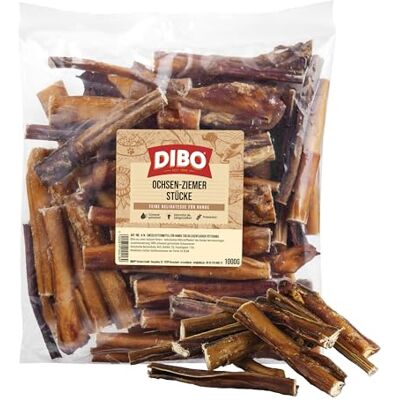 DIBO Oxbricka, 12 cm, 1 000 g-påse, naturligt tuggsnack eller godis som mellanmål, hundmat, kvalitetsprodukt utan kemikalier 1 kg DIBO Oxbricka, 12 cm, 1 000 g-påse, naturligt tuggsnack eller godis som mellanmål, hundmat, kvalitetsprodukt utan kemikalier 1 kg