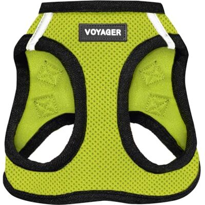 Best Pet Supplies Voyager Step-in Air hundsele – alla väder nät step-in-väst sele för små och medelstora hundar av – sele (limgrön/svart kant), XXX-Small Best Pet Supplies Voyager Step-in Air hundsele – alla väder nät step-in-väst sele för små och medelstora hundar av – sele (limgrön/svart kant), XXX-Small
