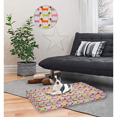 SOGNI E CAPRICCI PETS Sogni e Capricci Fantasy mjuk madrass för hundar och katter, BASSOTTI, 60 x 50 cm SOGNI E CAPRICCI PETS Sogni e Capricci Fantasy mjuk madrass för hundar och katter, BASSOTTI, 60 x 50 cm