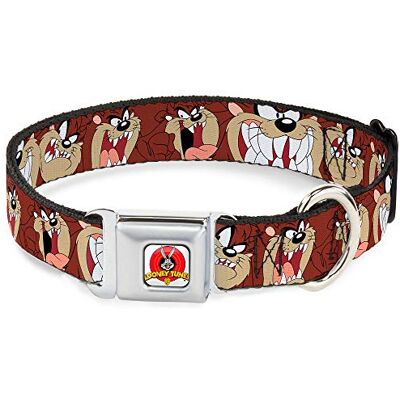 Buckle-Down Spänne ner DC-WLTTZ001-WL 18-32" "LTA-Looney Tunes logo vit hundkrage, bred stor Buckle-Down Spänne ner DC-WLTTZ001-WL 18-32" "LTA-Looney Tunes logo vit hundkrage, bred stor
