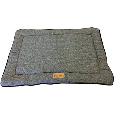 Ellie-Bo Eb-Mat36duobla - Hundsäng i faux-päls och tweed - 36 tum Ellie-Bo Eb-Mat36duobla - Hundsäng i faux-päls och tweed - 36 tum