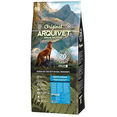 Arquivet Original Puppy Junior 20 Kg Jag tror kyckling och ris för valpar av alla raser Mat för unga hundar eller gravida mödrar Torrfoder för hundar Hundfoder Arquivet Original Puppy Junior 20 Kg Jag tror kyckling och ris för valpar av alla raser Mat för unga hundar eller gravida mödrar Torrfoder för hundar Hundfoder