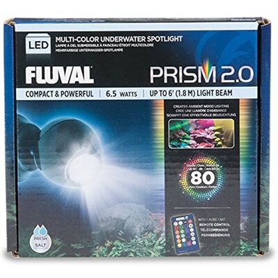 Fluval 2.0 PRISM, spotlight, LED-belysning för sötvatten och havsvatten akvarier, 6,5 W, 1 styck (1-pack) Fluval 2.0 PRISM, spotlight, LED-belysning för sötvatten och havsvatten akvarier, 6,5 W, 1 styck (1-pack)