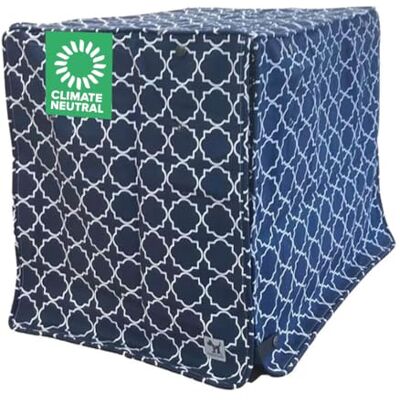 Molly Mutt Romeo & Juliet 61 cm hundlådskydd, liten kennel skydd mäter 61 cm x 45 cm x 53 cm, två paneldörrar rullas upp, tillverkad av maskintvättbar 100% bomull som är hållbar, andas och förkrympt Molly Mutt Romeo & Juliet 61 cm hundlådskydd, liten kennel skydd mäter 61 cm x 45 cm x 53 cm, två paneldörrar rullas upp, tillverkad av maskintvättbar 100% bomull som är hållbar, andas och förkrympt