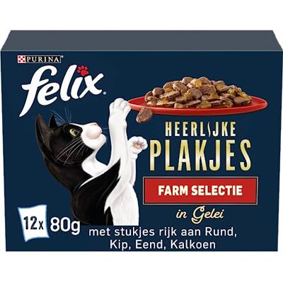 Felix Landsbygdens delikatesser 12 x 80 g set med 4 Felix Landsbygdens delikatesser 12 x 80 g set med 4