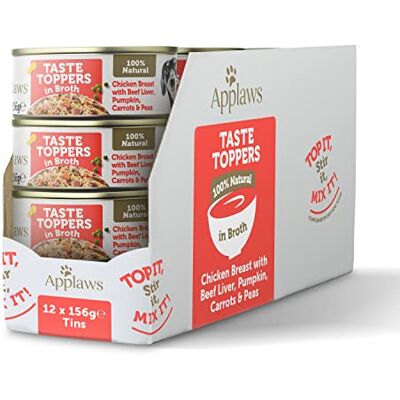 Applaws Hund tenn kyckling bröst med nötkött lever och grönsaker, 12 x 156 g Applaws Hund tenn kyckling bröst med nötkött lever och grönsaker, 12 x 156 g