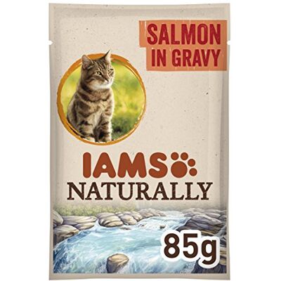 IAMS naturlig lax, våt mat med lax för vuxna katter, provstorlek, enkelpåse (1 x 85 g) IAMS naturlig lax, våt mat med lax för vuxna katter, provstorlek, enkelpåse (1 x 85 g)