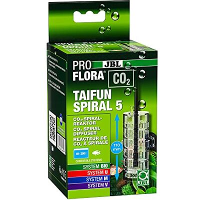 JBL PROFLORA CO2 TAIFUN SPIRAL 5, CO2-reaktorer, för sötvattenakvarier, inklusive slang, genomskinlig/svart, 200 l JBL PROFLORA CO2 TAIFUN SPIRAL 5, CO2-reaktorer, för sötvattenakvarier, inklusive slang, genomskinlig/svart, 200 l