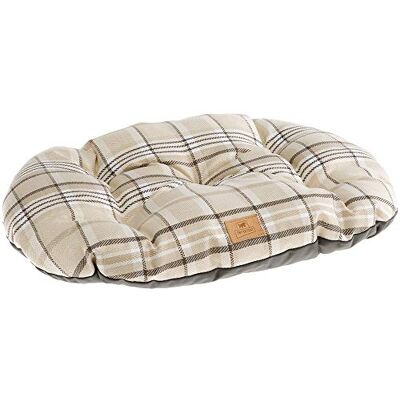 Ferplast katt och hund vadderad kudde Scott 45/2, dubbelsidig, tartan, mjukt sammet, tvättbar, brun, XS Ferplast katt och hund vadderad kudde Scott 45/2, dubbelsidig, tartan, mjukt sammet, tvättbar, brun, XS