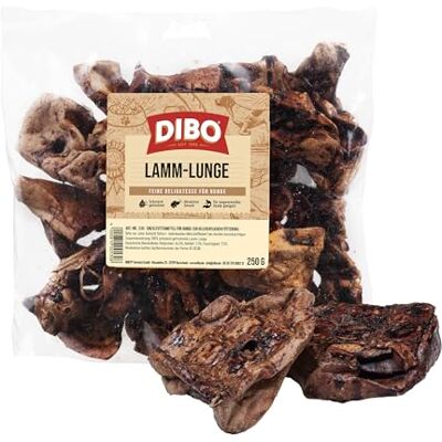 DIBO lammunge, 250 g påse, litet naturligt tuggsnack eller godis som mellanmål, hundmat, kvalitetsprodukt utan kemikalier DIBO lammunge, 250 g påse, litet naturligt tuggsnack eller godis som mellanmål, hundmat, kvalitetsprodukt utan kemikalier