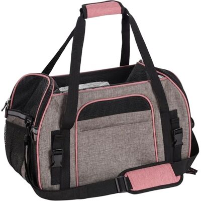Flamingo bärväska Xandor taupe – 48 x 25 x 33 cm snygg och säker transportväska för små hundar och katter Flamingo bärväska Xandor taupe – 48 x 25 x 33 cm snygg och säker transportväska för små hundar och katter