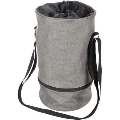 Flamingo Buster matbehållare mörkgrå 4L 17,5 x 31 cm, avtagbar matskål i botten, öppning med dragsko upptill och justerbar axelrem Flamingo Buster matbehållare mörkgrå 4L 17,5 x 31 cm, avtagbar matskål i botten, öppning med dragsko upptill och justerbar axelrem