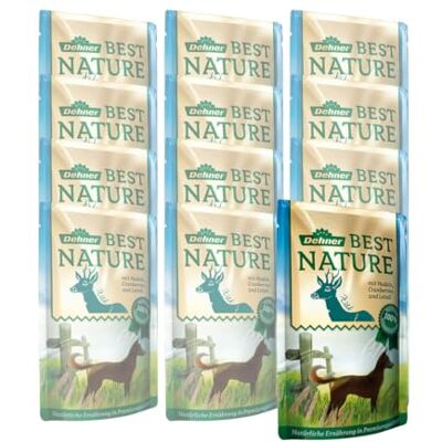 Dehner Best Nature Hundmat vuxen, vilt och nudlar med tranbär, i påse, 12 x 150 g (1,8 kg) Dehner Best Nature Hundmat vuxen, vilt och nudlar med tranbär, i påse, 12 x 150 g (1,8 kg)