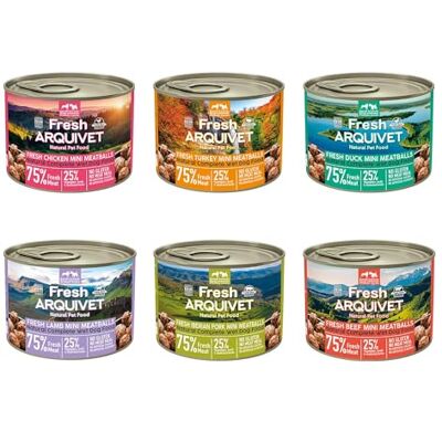 Arquivet Fresh Mini Meatballs 200 g variety pack 6 smaker Arquivet Fresh Mini Meatballs 200 g variety pack 6 smaker