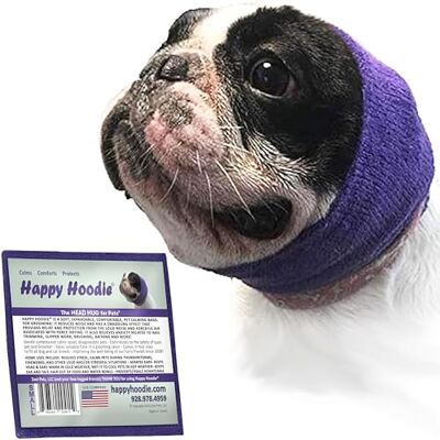 ZONI PETS Glad huvtröja lila hund skötselhuva, minskar stress och ångest två storlekar!, Small ZONI PETS Glad huvtröja lila hund skötselhuva, minskar stress och ångest två storlekar!, Small