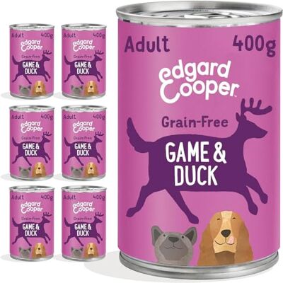 Edgard & Cooper Edgard Cooper vuxen våtmat burkar – spel och anka – (6 x 400 g burk), naturliga spannmålsfria påsar vuxna, välsmakande färskt kött, hög protein Edgard & Cooper Edgard Cooper vuxen våtmat burkar – spel och anka – (6 x 400 g burk), naturliga spannmålsfria påsar vuxna, välsmakande färskt kött, hög protein