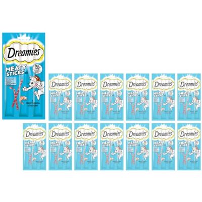 Dreamies ™ Meaty Sticks kattsnacks lax 14 x 6 x 5 g Dreamies ™ Meaty Sticks kattsnacks lax 14 x 6 x 5 g