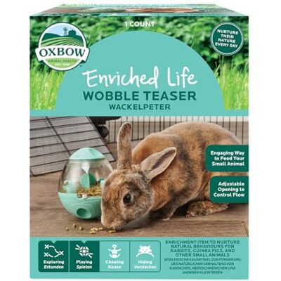 OXBOW Enriched Life Wobble Teaser – Kaninleksaker, marsvinleksaker, hamster, kanin, chinchilla, råtta, tillbehör till chinchillabur, tillbehör till marsvinbur OXBOW Enriched Life Wobble Teaser – Kaninleksaker, marsvinleksaker, hamster, kanin, chinchilla, råtta, tillbehör till chinchillabur, tillbehör till marsvinbur