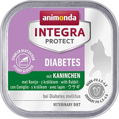 Animonda Integra Protect Diabetes cat, diet cat food, wet food for diabetes mellitus, with rabbit, 16 x 100g Animonda Integra Protect Diabetes cat, diet cat food, wet food for diabetes mellitus, with rabbit, 16 x 100g